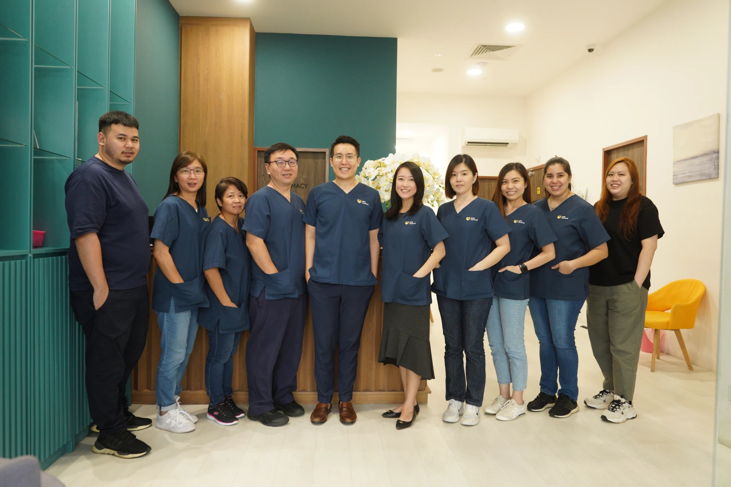 ATA Medical team posing for a staff photo.