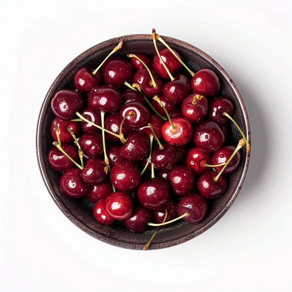 Cherries have a lower glycemic index (GI) and glycemic load (GL) per serving and are rich in antioxidants, fiber, and vitamin C.