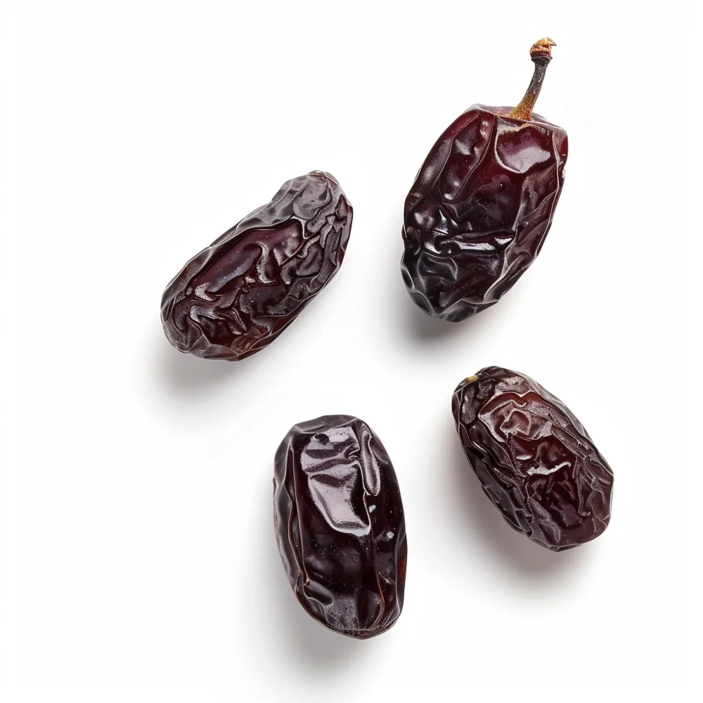 Dates have a higher glycemic index (GI) and glycemic load (GL) per serving but are rich in fiber, potassium, magnesium, and antioxidants.