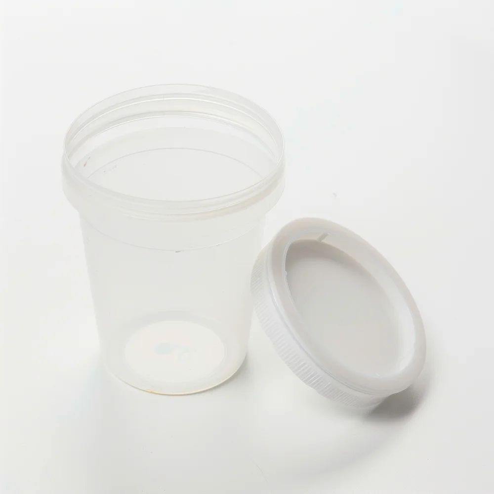 Empty container for urine sample for urine FEME.