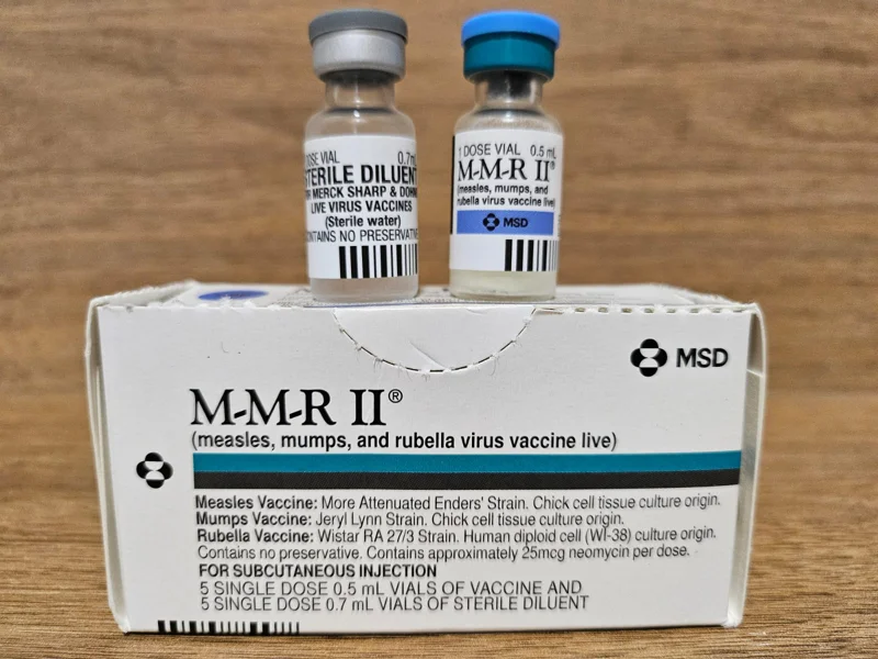 ATA Medical offers M-M-R II, a vaccine providing protection against measles, mumps, and rubella with live, attenuated virus components.