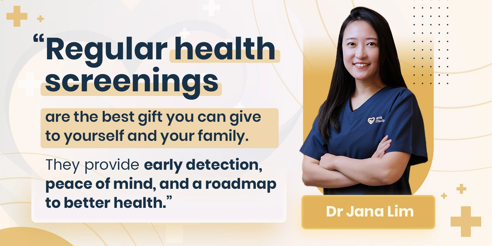 Dr Jana Lim: Regular health screening is important in Singapore.